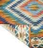 Multicolor Wool Abstract 72 x 48 Inches Hand Woven Dhurrie