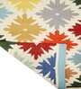 Multicolor Wool Abstract 72 x 48 Inches Hand Woven Dhurrie