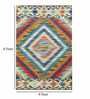 Multicolor Wool Abstract 72 x 48 Inches Hand Woven Dhurrie