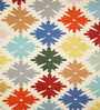 Multicolor Wool Abstract 72 x 48 Inches Hand Woven Dhurrie