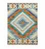Multicolor Wool Abstract 72 x 48 Inches Hand Woven Dhurrie