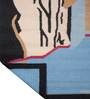 Multicolor Wool Abstract 96 x 60 Inches Hand Woven Dhurrie
