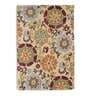 Buy Multicolor Wool And Art Silk Floral 5 x 7 Feet Hand Tufted Carpet