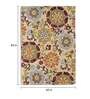 Buy Multicolor Wool And Art Silk Floral 5 x 7 Feet Hand Tufted Carpet