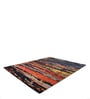 Multicolor Abstract Wool And Viscose 8 ft x 10 ft Hand Tufted Carpet