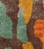 Buy Multicolor Wool and Viscose Abstract 4 x 6 Feet Hand Tufted Carpet