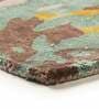 Buy Multicolor Wool and Viscose Abstract 6 x 8 Feet Hand Tufted Carpet