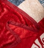 Red Wool Floral 350 GSM Premium Double bed blanket