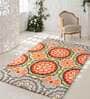 Buy Multicolor Floral Wool 4 ft x 6 ft Hand Tufted Carpet