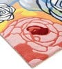 Buy Multicolor Floral Wool 4 ft x 6 ft Hand Tufted Carpet