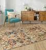 Buy Multicolor Abstract Wool 4 ft x 6 ft Hand Tufted Carpet