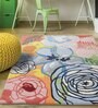 Buy Multicolor Wool Floral 5 x 7 Feet Hand Tufted Carpet