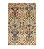Buy Multicolor Wool Abstract 5 x 7 Feet Hand Tufted Carpet