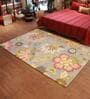 Multicolor Floral Wool 5 ft x 7 ft Hand Tufted Carpet