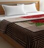 Multicolor Floral Wool 600 GSM Double Bed Blanket