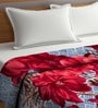 Multicolor Wool Floral 850 GSM Double Bed AC Room Blanket