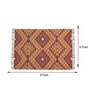 Multicolor Wool & Jute Geometric 108 x 72 Inches Hand Woven Dhurries