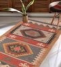 Multicolor Wool & Jute Traditional 108 x 72 Inches Hand Woven Dhurries