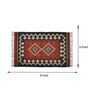 Multicolor Wool & Jute Geometric 108 x 72 Inches Hand Woven Dhurries