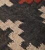 Multicolor Wool & Jute Geometric 108 x 72 Inches Hand Woven Dhurries
