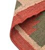 Multicolor Wool & Jute Abstract 108 x 72 Inches Hand Woven Dhurries