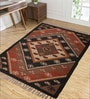 Multicolor Wool & Jute Abstract 60 x 36 Inches Hand Woven Dhurries