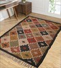 Multicolor Wool & Jute Abstract 60 x 36 Inches Hand Woven Dhurries