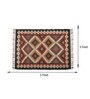 Multicolor Wool & Jute Geometric 60 x 36 Inches Hand Woven Dhurries