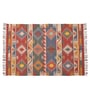 Multicolor Wool & Jute Abstract 60 x 36 Inches Hand Woven Dhurries