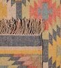 Multicolor Wool & Jute Abstract 60 x 36 Inches Hand Woven Dhurries