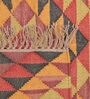 Multicolor Wool & Jute Geometric 72 x 48 Inches Hand Woven Dhurries