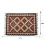 Multicolor Wool & Jute Geometric 72 x 48 Inches Hand Woven Dhurries
