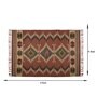 Multicolor Wool & Jute Abstract 72 x 48 Inches Hand Woven Dhurries