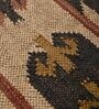Multicolor Wool & Jute Abstract 72 x 48 Inches Hand Woven Dhurries