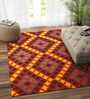 Multicolor Wool Geometric 72 x 48 Inches Hand Woven Dhurrie
