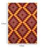Multicolor Wool Geometric 72 x 48 Inches Hand Woven Dhurrie