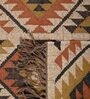 Multicolor Wool & Jute Geometric 96 x 60 Inches Hand Woven Dhurries