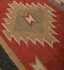 Multicolor Wool & Jute Geometric 96 x 60 Inches Hand Woven Dhurries