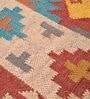 Multicolor Wool & Jute Abstract 96 x 60 Inches Hand Woven Dhurries