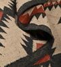 Multicolor Wool & Jute Geometric 96 x 60 Inches Hand Woven Dhurries