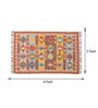 Multicolor Wool & Jute Abstract 96 x 60 Inches Hand Woven Dhurries