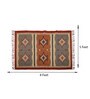 Multicolor Wool & Jute Geometric 96 x 60 Inches Hand Woven Dhurries