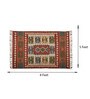 Multicolor Wool & Jute Traditional 96 x 60 Inches Hand Woven Dhurries