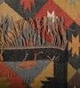 Multicolor Wool & Jute Geometric 96 x 60 Inches Hand Woven Dhurries