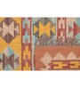 Multicolor Wool & Jute Abstract 96 x 60 Inches Hand Woven Dhurries