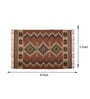 Multicolor Wool & Jute Abstract 96 x 60 Inches Hand Woven Dhurries