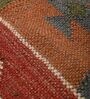 Multicolor Wool & Jute Traditional 96 x 60 Inches Hand Woven Dhurries