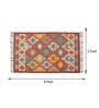 Multicolor Wool & Jute Abstract 96 x 60 Inches Hand Woven Dhurries