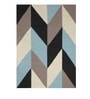 Multicolor Wool Geometric 96 x 60 Inches Hand Woven Dhurrie