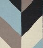 Multicolor Wool Geometric 96 x 60 Inches Hand Woven Dhurrie
